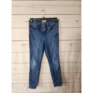 Madewell‎ Womens 10" Roadtripper Slim Skinny Jeans Blue Stretch Medium Wash 28